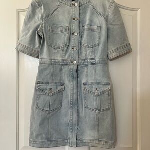 Express Light Blue Denim Dress